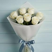 Букет 7 Белых роз Эдлесс Лав #REPLACE_PRED# Ярославле