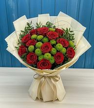 Букет цветов из:  Розы и Хризантемы в Ярославле