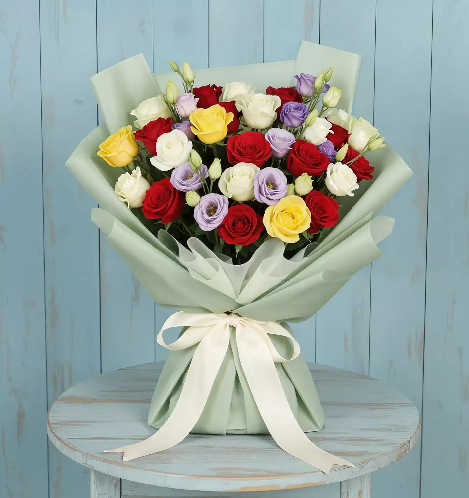 Букет Модная красотка в Ярославле Букет цветов из: Розы в Ярославле